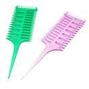 Salon Professional Fish Bone Shape Hair Comb Hair Dyeing Sectioning Comb