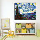 Painting By Numbers Kit DIY Starry Sky Digital Canvas Wall Art Home Decor