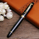 Stainless Steel Pen Student Office School Metal Ballpoint Pen Golden Clip