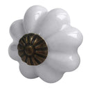 10X Pumpkin Ceramic Handles and Knobs Kitchen Cabinet  Furniture Pulls  2