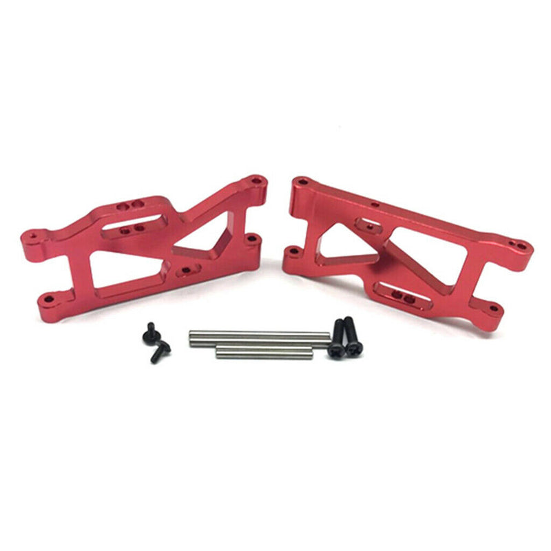 6 Pieces 1:14 RC Car Truck Parts Steering Hub Kit Fits WLtoys 144001 Car Red