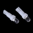 10pcs White T5 12V LED Car Wedge Dashboard Gauge Light Lamp B lj