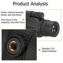 40X60 Durable High-power BAK4 Telescope Night Vision W/ Smartphone Stand Tripod
