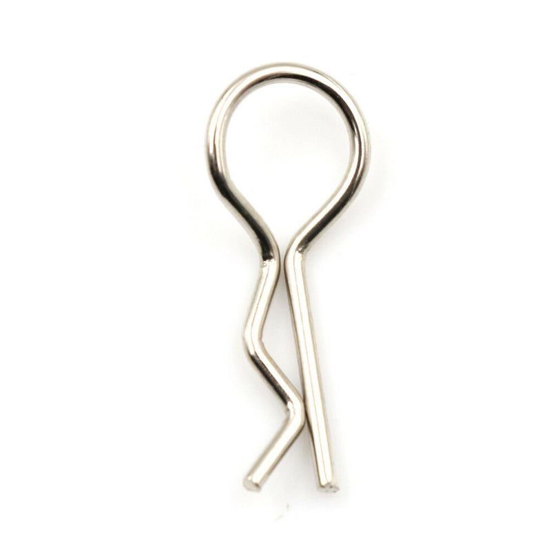 100pcs Stainless Steel Body Clips Pin Shell For 1/10 1/16 RC CAR  HSPã€S M&