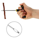 Car Tubeless Tyre Tire Puncture Repair Plug Repairing Kit Needle Patch Fix U5C3