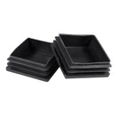 50mm x 50mm Plastic Square End Blind Plugs Cap Pipe Inserts 12pcs L1H3