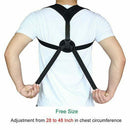 Adjustable Elastic Posture Corrector Back Shoulder Compression Brace Belt C