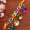 Pet Bird Bell Acrylic Toys Chew Parrot Ringer Hanging Swing Cage Cockatiel