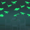 9x Glow in the Dark Luminous Dinosaurs Stickers Kids Room Wall Art Decoration TE