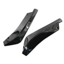 1 Pair Universal Car Rear Bumper Lip Spoiler Splitter Diffuser Gloss Black A