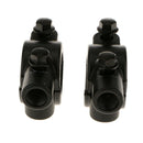 2x Motorcycle Bike 7/8'' Handlebar Mirror Mounting Clamp Bracket Clip Black