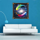 5D DIY Colorful Fish Diamond Painting Embroidery Cross Stitch Home Decorate A