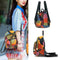 Geometric Print Backpacks Girls Preppy Women Small Shoulder School Bags