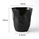 Mini Wastebasket Desktop Ashtray Waste Paper Container Bathroom Black