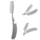 Stainless steel Hair Comb Men Dedicated Folding Comb Beard Brush Hair Care Too3C