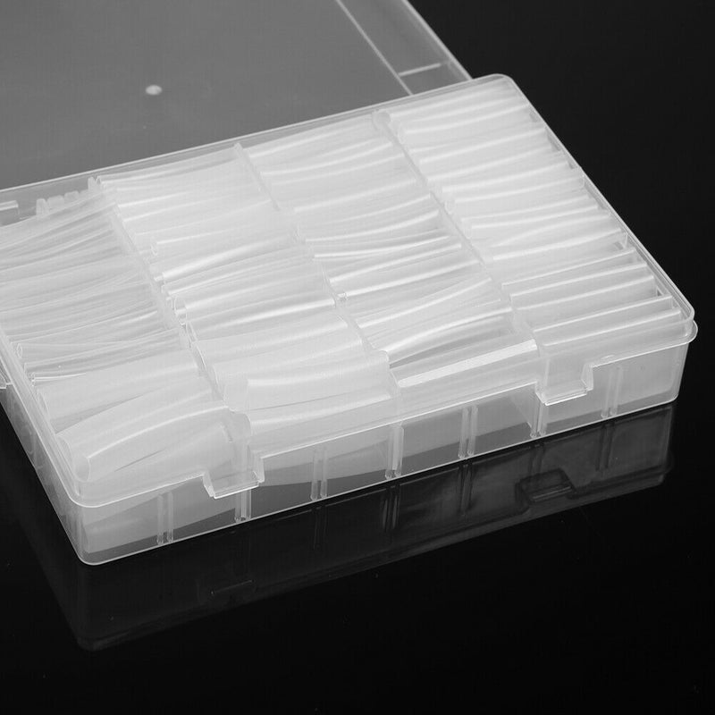 275pcs 2:1 Clear Heat Shrink Tube Electrical Wrap Wire Sleeve Tubing Set A