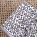 4Pcs Icy Crystal Rhinestone Car Seat Headrest Collar Decor Charms Diamond Bling