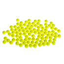 100pcs Fishing Floating Bobbers Drift Ball EVA Foam Indicator 8.3mm Yellow