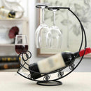 1X(Creative Wine Rack Hanging Wine Glass Holder Pirate Ship Shape Bar Wine