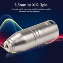 3.5mm TRS Stereo Female to XLR 3pin Male Audio Mixer Connector Plug (1pc)