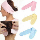 Adjustable Fabric Towel Hair Wrap Head Band For Make Up Beauty Hair Band Random
