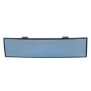 300mm Wide Anti-Glare Blue Tint Flat Clip On Interior Rear View Mirror Fit