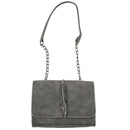 Herald Fashion Leaves Decorated Mini Flap Bag Suede Pu Leather Small Women