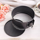 Non-stick Lock Buckle Bottom Cake Mold Round Carbon Steel Spring Form P QRA