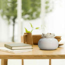 200Ml Ceramic Ultrasonic Aroma Humidifier Air Diffuser Simplicity Lotus Pur N3S9