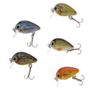 5pcs 1'' Mini Minnow Crank Baits Sinking Lures Minnow & Popper Diving Lure Baits