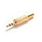 5 Pcs 3.5mm 1/8" Stereo Male Audio TRS Jack Plug Adapter Connector Plated Gol ES