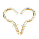 20Pcs 1/2 Inches brass plated cup hooks coat peg hanger high quality