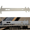 Bike chain ruler for measuring chain wear degree
