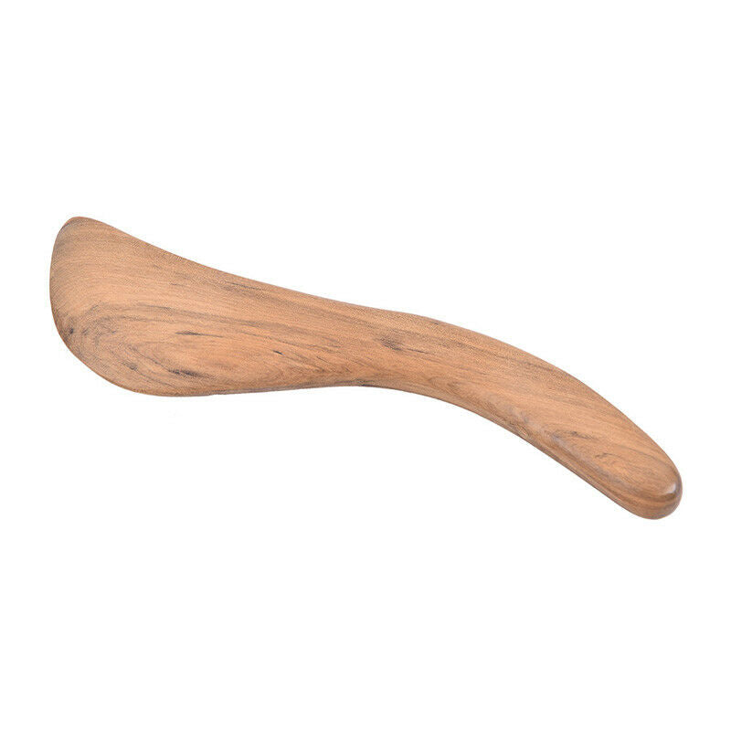 1PC Fragrant Wood Scraping Board S-shaped Wooden Scraper Massager Gua Sha BSEAU