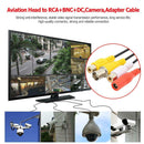 4Pin Aviation Head to RCA+BNC+DC Extension Cable Adapter for CCTV Camera