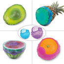 4pcs Reusable Silicone Fresh Keeping Wrap Food Wraps Seal Vacuum Cover