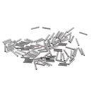 100 Pieces Crimping Loop Sleeve Tool Fishing Line Tackle Rigs 1.0x8mm