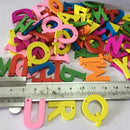 100 Pieces Colorful Wooden Letters Buttons Decoration Sewing Crafts