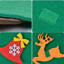 3.2Ft Creative Felt Christmas Tree with 26 Pcs Ornaments Christmas Wall Han