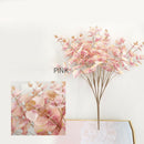 19inch Artificial Eucalyptus Leaves Branch Silk Leaves Green Wedding Decor Pink