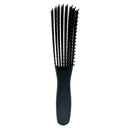 Eight-Claw Comb ABS Hair Curly Fluffy Massage Octopus Ribs Comb (Black) A