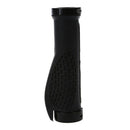 Pair Black Rubber Mountain Bike Bicycle Cycling Lock On Handlebar Grips