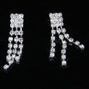 Necklace and Earrings rhinestone of 3 ranks for bride