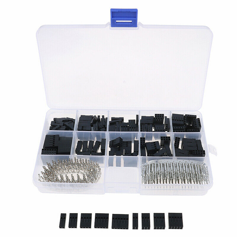 610PCS 2.54mm Crimp Pin Connector Header Jumper Wire Terminal Kis  Nw