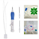 Stitching Pen Punch Tool Embroidery Needle Threader Tool for DIY Sewing