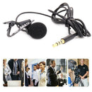 Portable Lavalier Microphone 3.5mm Lapel Clip-on Mic for DSLR Camera Smartp Top