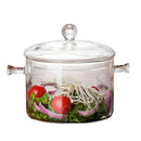 1300Ml Creative Soup Pot Transparent Glass Cooker Salad Instant Noodle Bowl N9X4