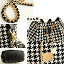 Women bag chains fashion bucket bag canvas patchwork women shoulder bag mes D2O9