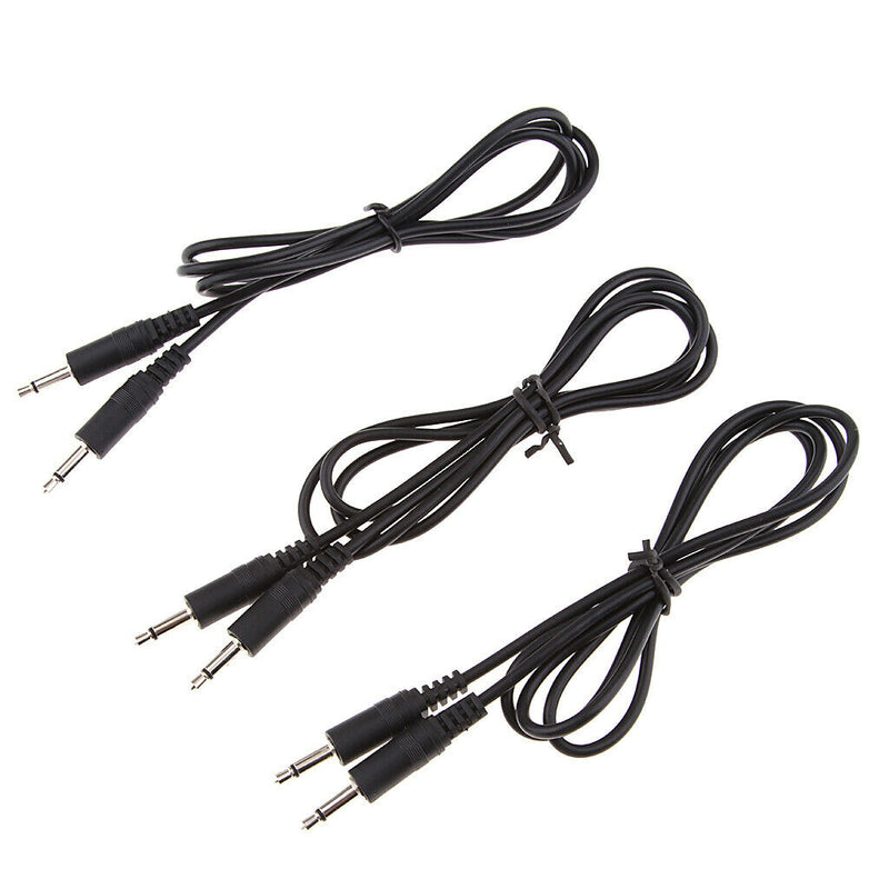 3Pcs Audio Converter Cable 3.5mm Mono Jack Male To Male Extension Cable, 1M