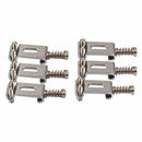For E-Guitar Chrome Plated Metal Roller Saddle Guitar Bridge String Saddles